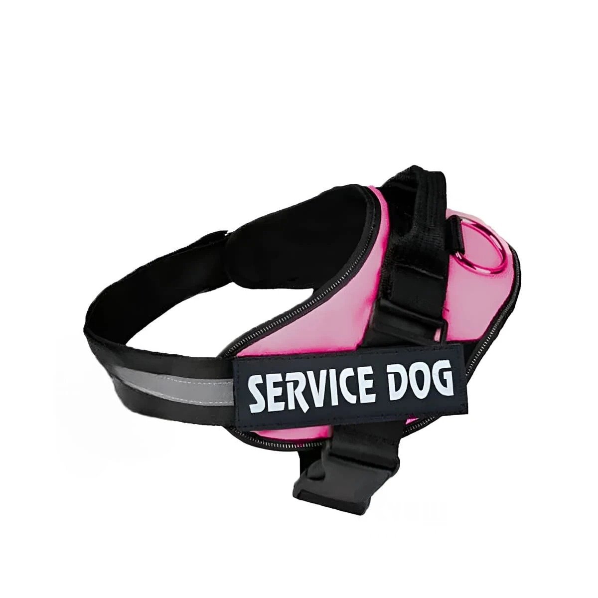 PACK2 CHALECO DE TRABAJO PARA PERRO TALLA L COLOR ROSADO Y+REGALO STICKER - 2