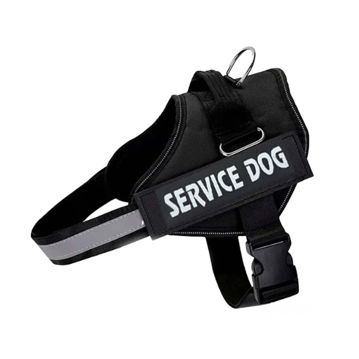 PACK2 PECHERA DE TRABAJO PARA PERRO TALLA L COLOR NEGRO Y+REGALO STICKER - 2