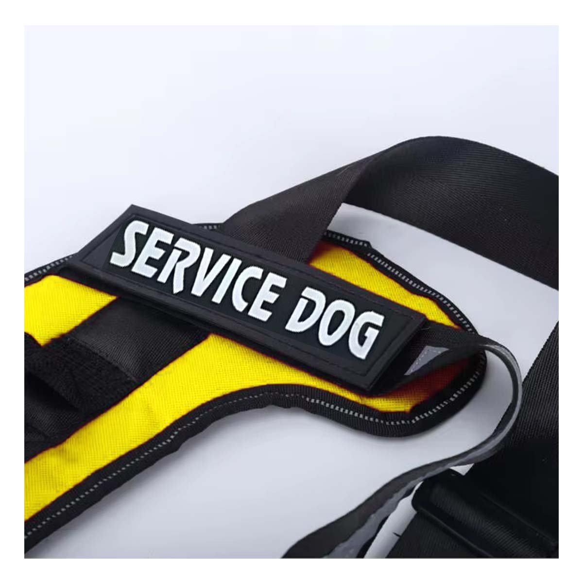 PACK2 PECHERA DE TRABAJO PARA PERRO TALLA L COLOR AMARILLO Y+PAPEL REGALO - 5