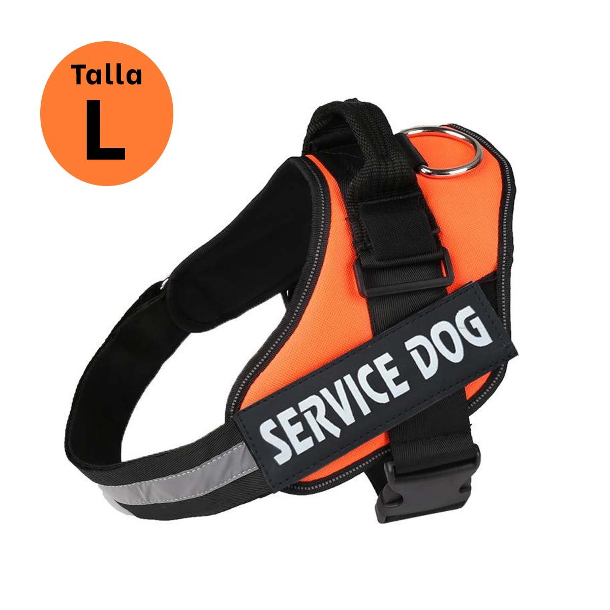 PACK2 ARNES DE TRABAJO PARA PERRO TALLA L COLOR ANARANJADO Y+PAPEL REGALO - 4