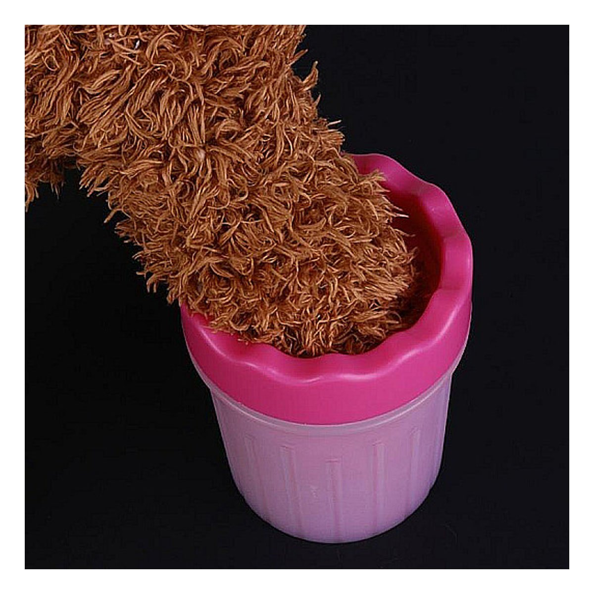 PACK4 HERRAMIENTA PARA LIMPIAR PATAS DE MASCOTA ROSADO HIGIENE RÁPIDA - 5