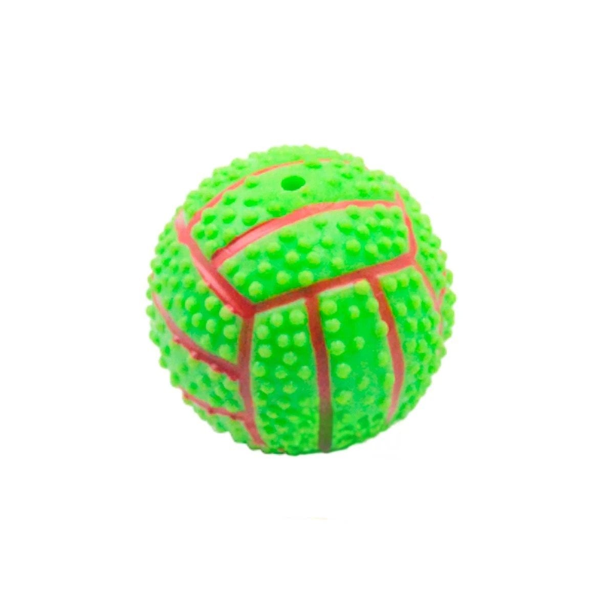 PACK2 ACCESORIO RESISTENTE VERDE PARA PERRO A RAYAS DE CAUCHO CON SONIDO Y+REGALO STICKER - 2
