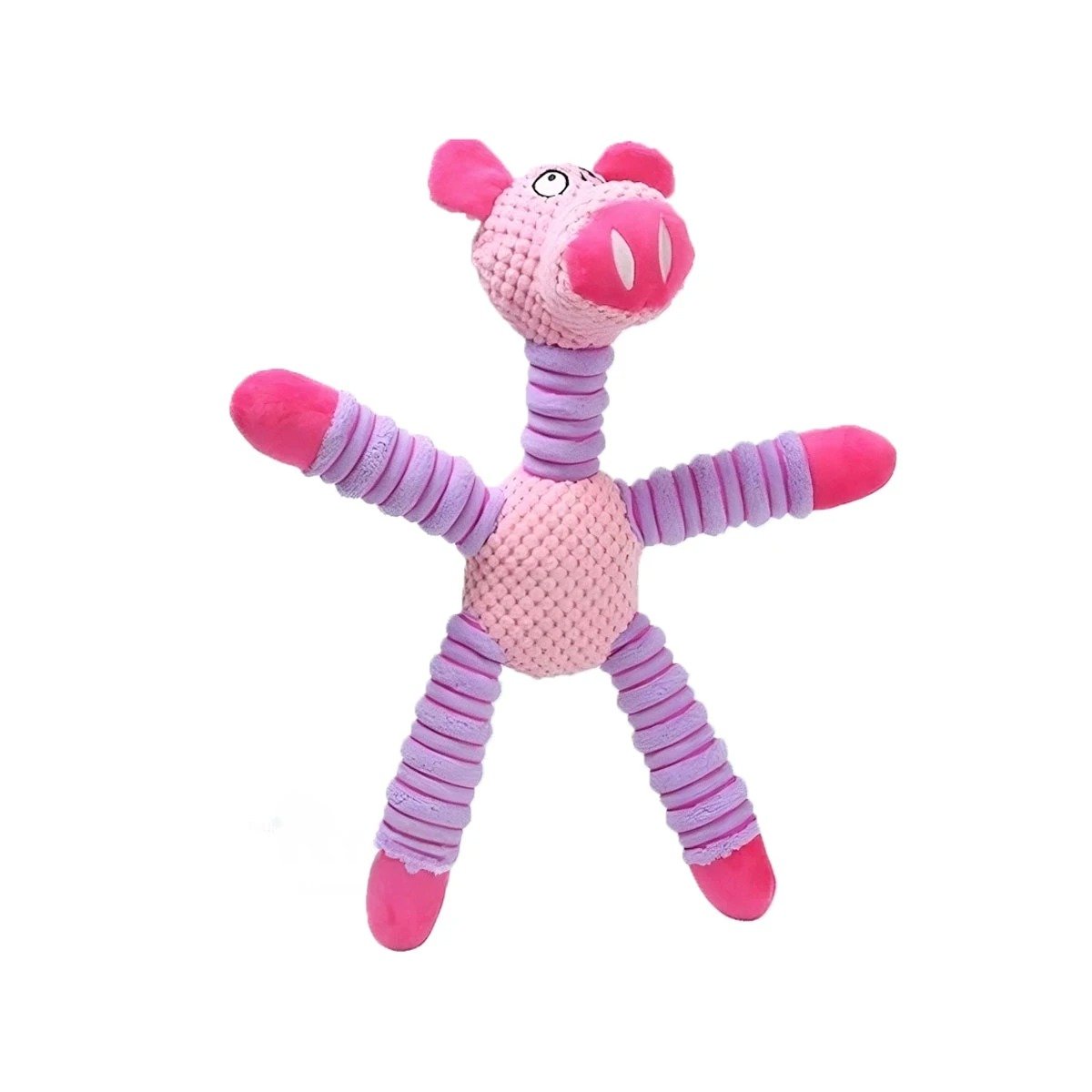 PACK4 SET INTERACTIVO PARA MASCOTAS FORMA DE CHANCHO ROSADO Y LILA RECOMENDADO Y+PAPEL REGALO - 3
