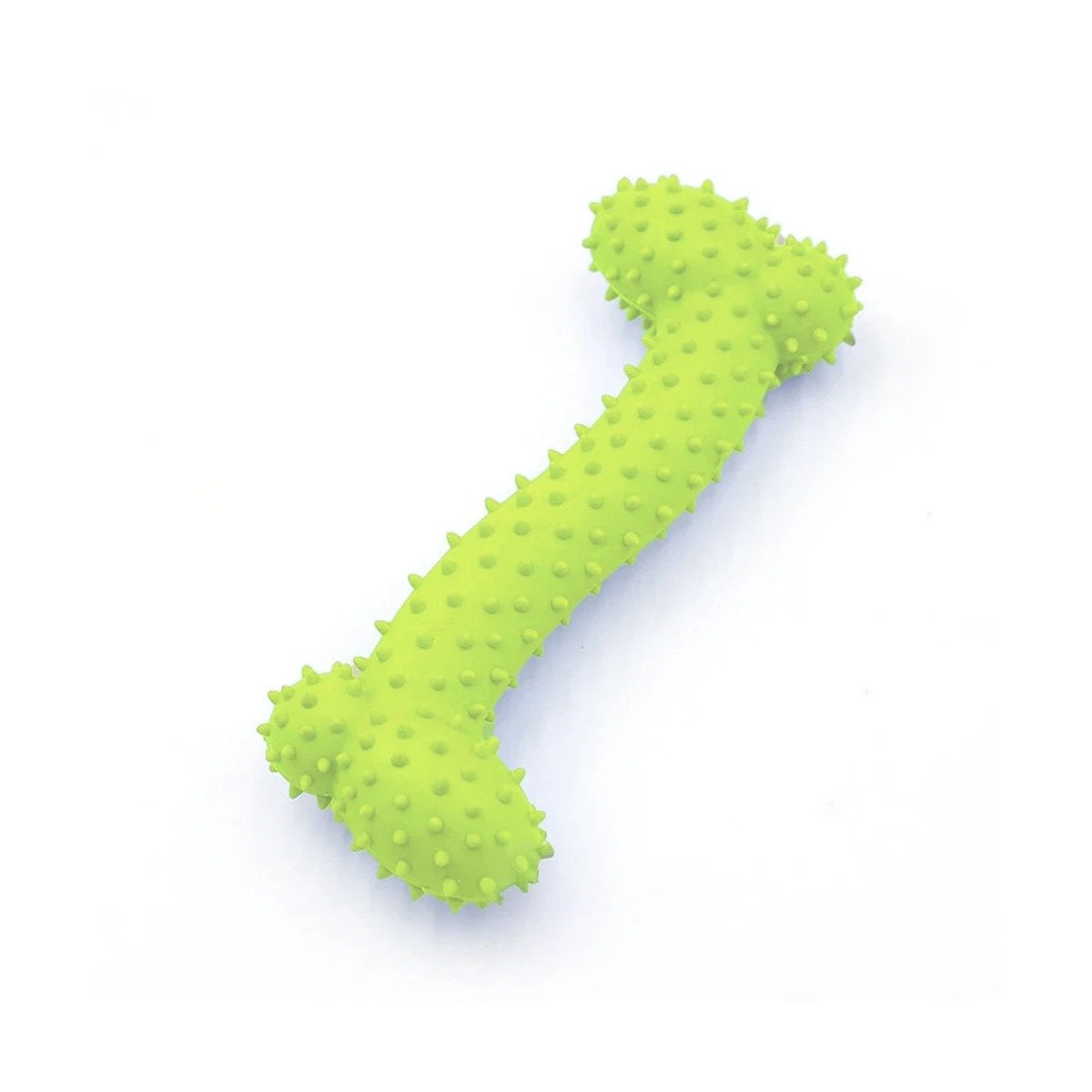 PACK2 KIT RESISTENTE DE GOMA EN FORMA DE HUESO VERDE LIMON SEGURO Y DIVERTIDO Y+REGALO STICKER - 2