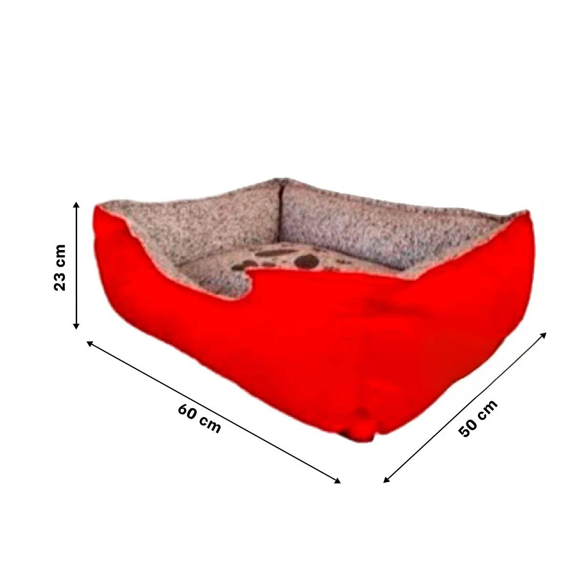 PACK4 BASE DE DESCANSO PARA PERRO MATERIAL DURABLE PARA USO EN CASA TALLA M ROJO Y+PAPEL REGALO - 4