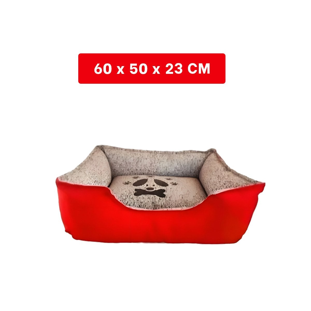 PACK4 BASE DE DESCANSO PARA PERRO ESPACIO AMPLIO PARA RELAJO DIARIO TALLA M ROJO - 4