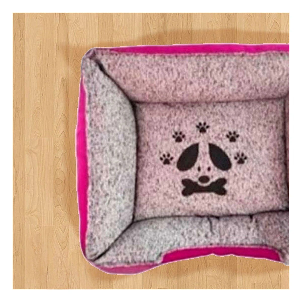 PACK4 LECHO CANINO ESPACIO GENEROSO PARA DESCANSO PROLONGADO TALLA M FUCSIA - 2