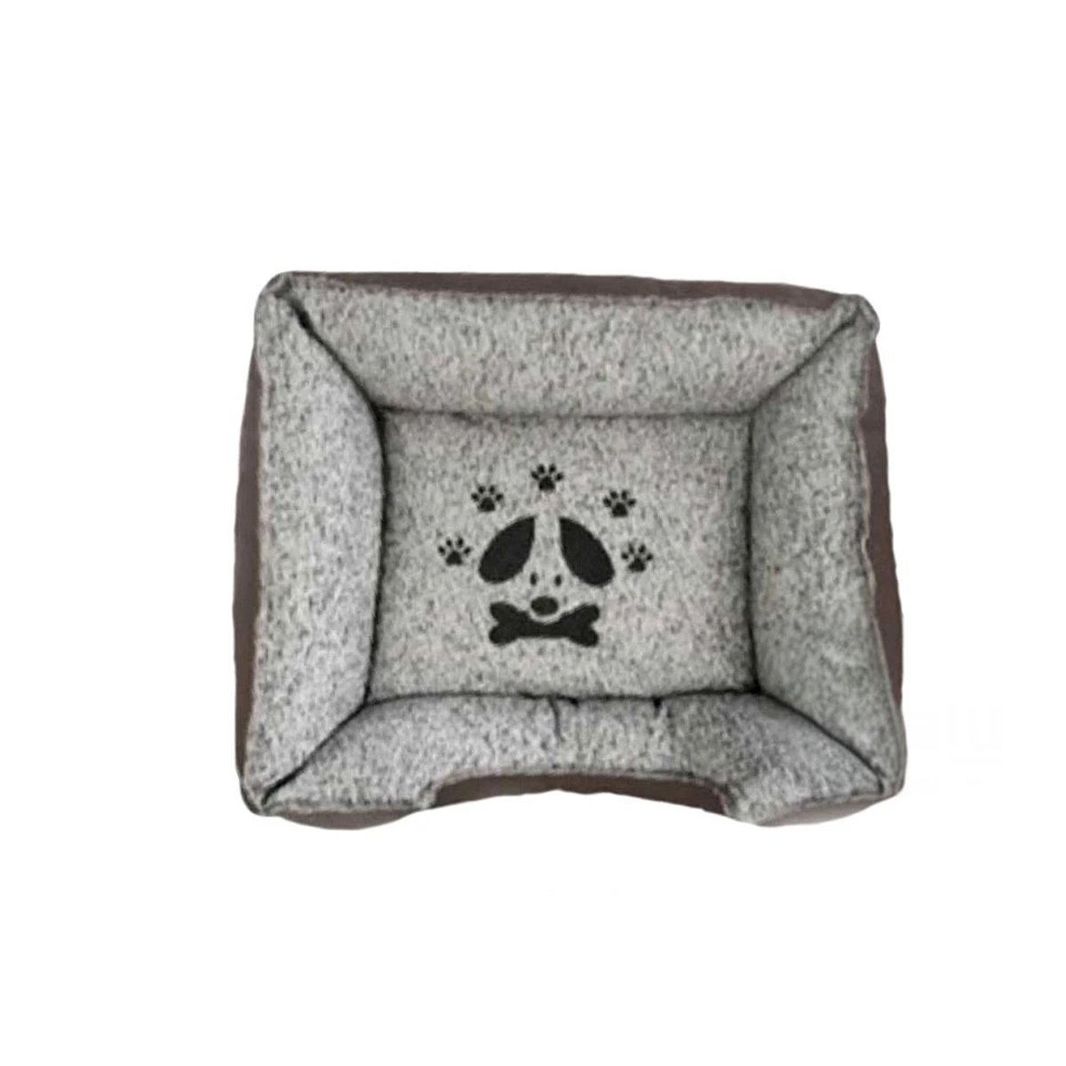 PACK6 ALFOMBRA ACOLCHADA PARA PERRO ESPACIO COMODO PARA RELAJO TALLA L MARRON Y+REGALO STICKER - 2
