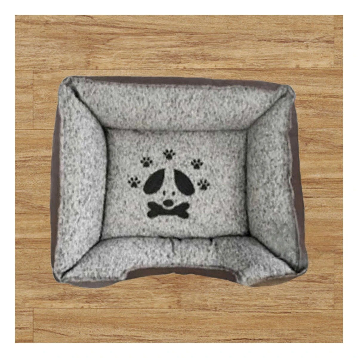 PACK2 REFUGIO ACOLCHADO PARA PERRO CON RELLENO PROTECTOR TALLA L MARRON - 3