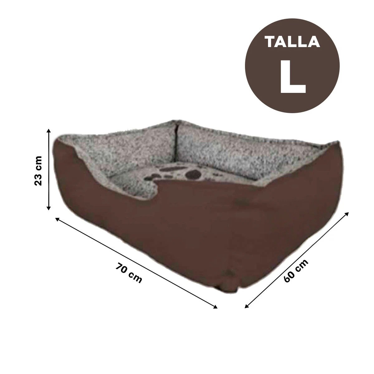 PACK6 ALFOMBRA ACOLCHADA PARA PERRO BASE ANTIDESLIZANTE SEGURA TALLA L MARRON - 4