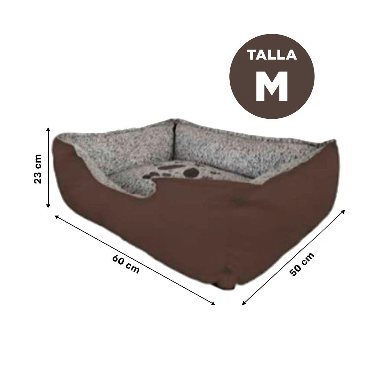 PACK6 ESPACIO DE DESCANSO DISENO PRACTICO PARA INTERIORES TALLA M MARRON - 4