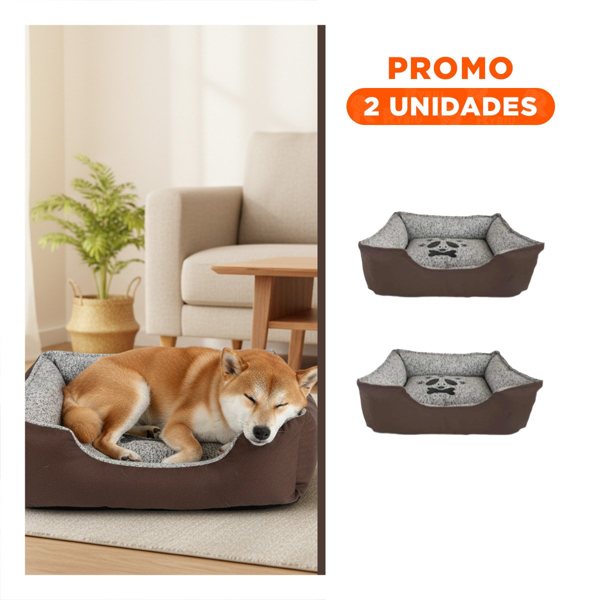 PACK2 BASE DE DESCANSO ACOLCHADA PARA RUTINAS COMODAS TALLA M MARRON - 1