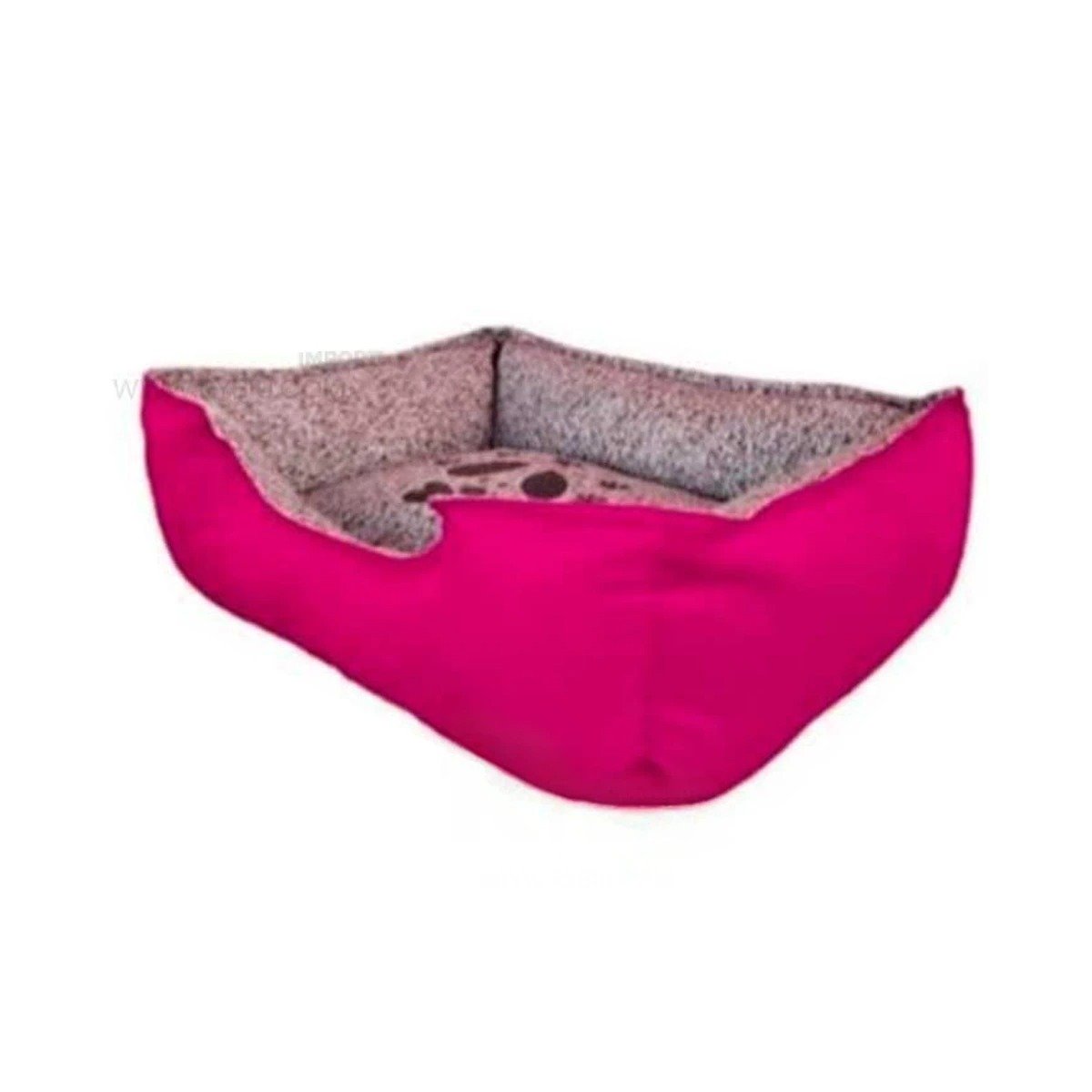 PACK2 LECHO CANINO TELA DURABLE APTA PARA INTERIOR TALLA M FUCSIA Y+REGALO STICKER - 2