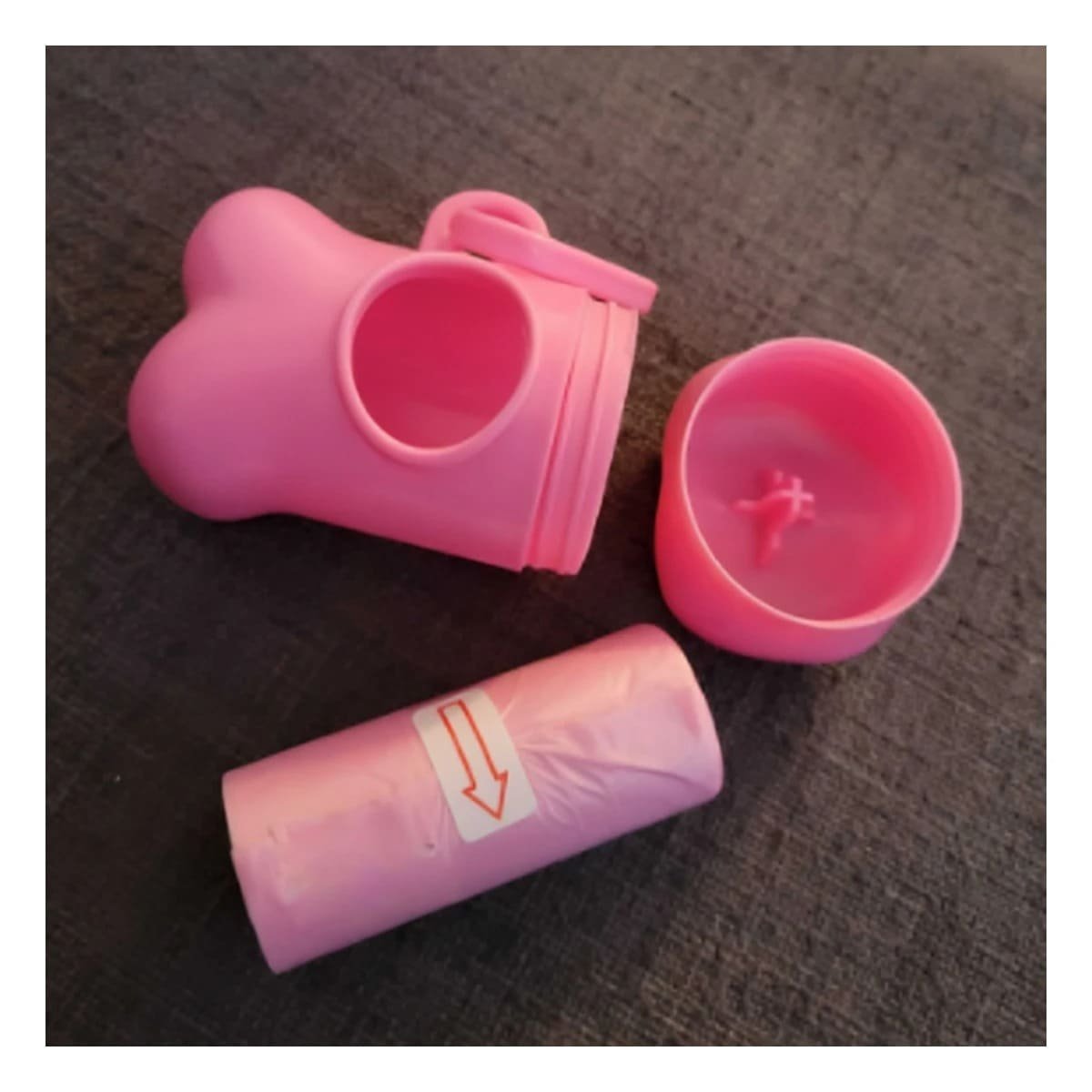 COMPLEMENTO FUNCIONAL CON BOLSA DE DESECHO Y PROTECTOR TIPO HUESO ROSADO Y+REGALO STICKER - 5