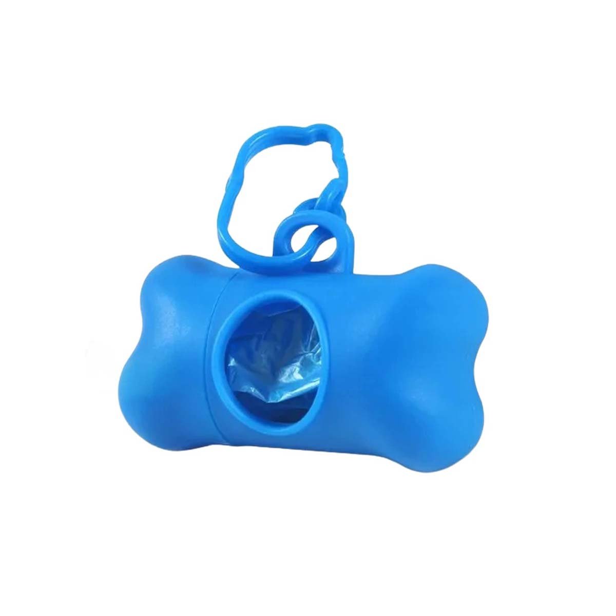 SOPORTE DE BOLSA CON PROTECTOR TIPO HUESO AZUL PORTATIL Y+LIGAS REGALO - 3