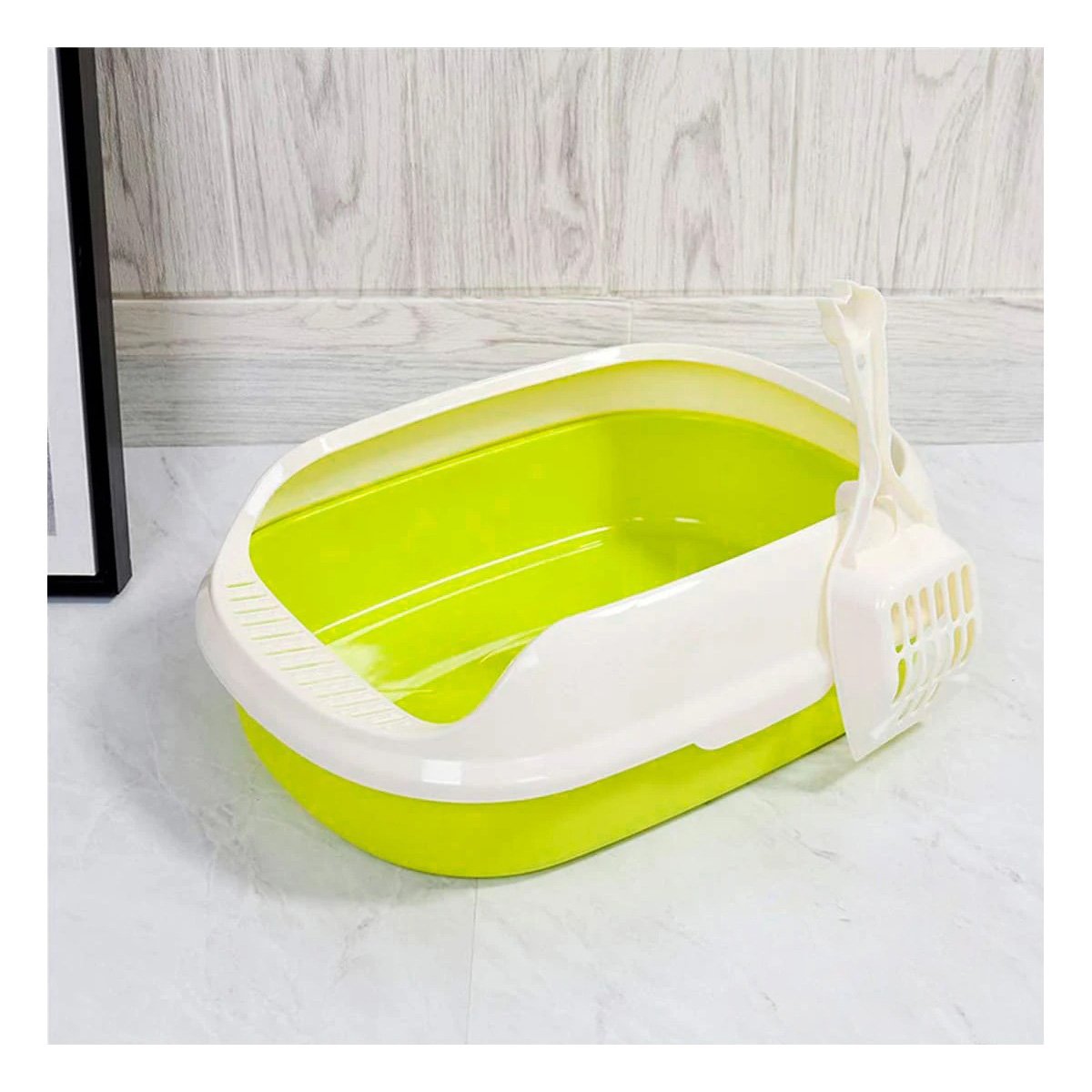PACK6 UNIDAD VERDE PARA GATO CON LADOS MEDIOS ALTOS MAS PALA CERNIDORA - 2