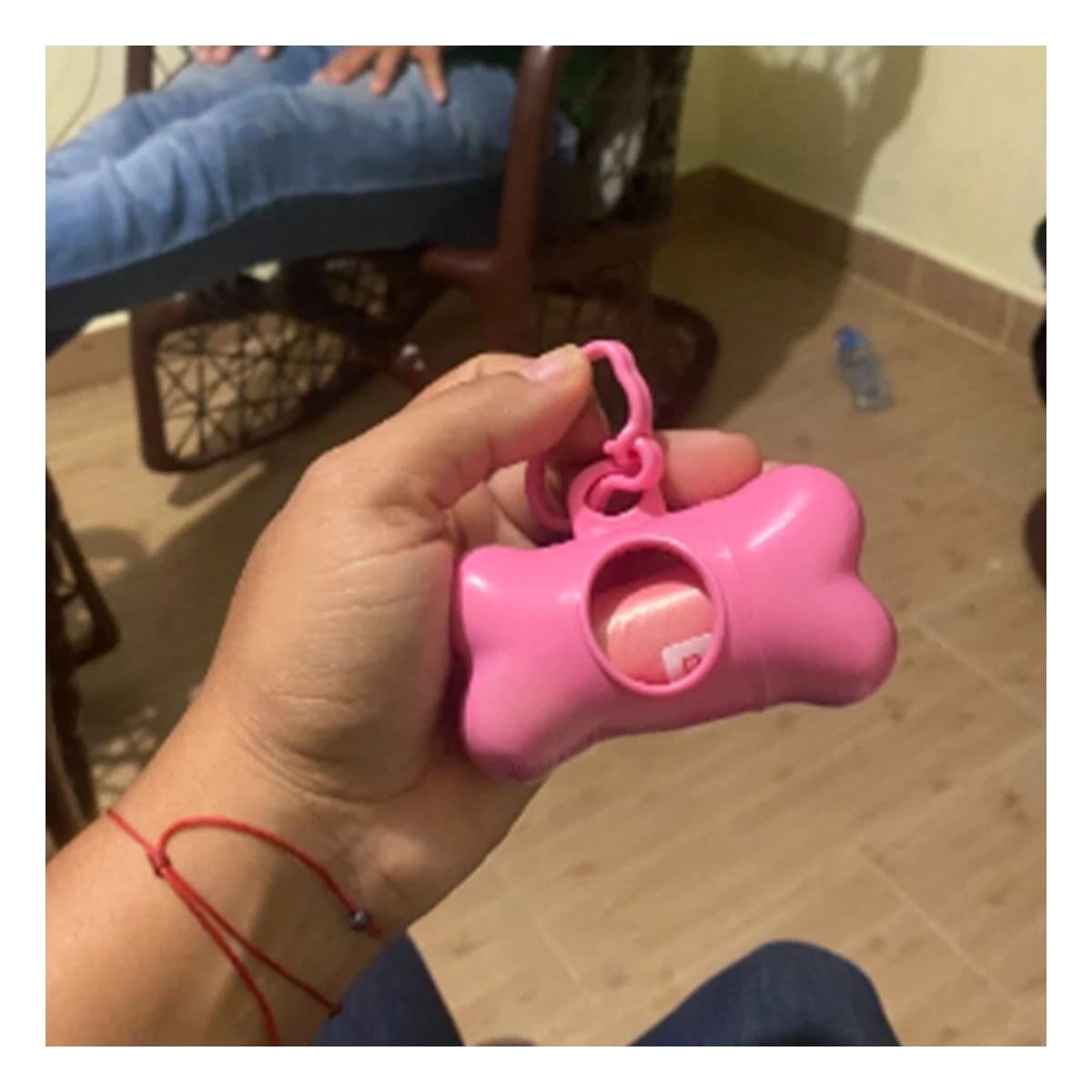 PACK4 SISTEMA COMPACTO CON BOLSA DE DESECHO Y PROTECTOR TIPO HUESO ROSADO - 3