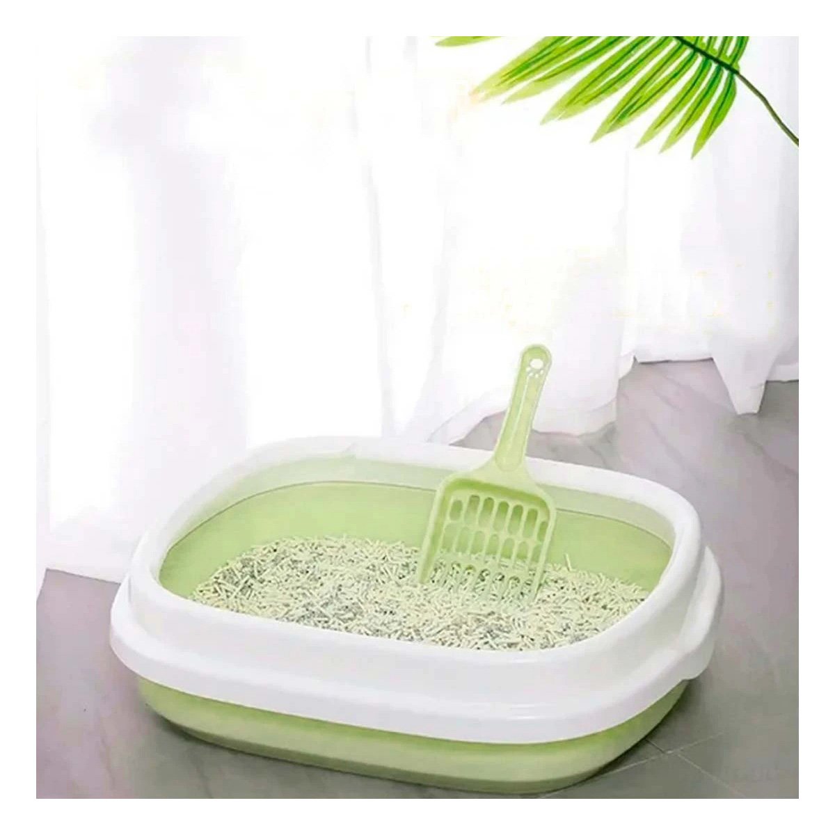 PACK4 SISTEMA VERDE PARA GATO CON PALA CERNIDORA 40X33X11 Y+PAPEL REGALO - 2