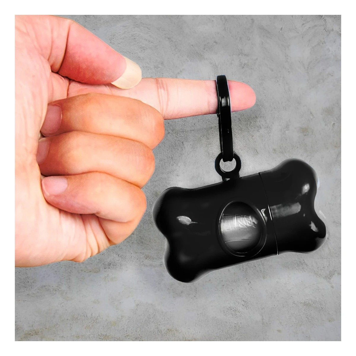 PACK12 ARTICULO COMPACTO CON BOLSA DE DESECHO Y PROTECTOR TIPO HUESO NEGRO - 2