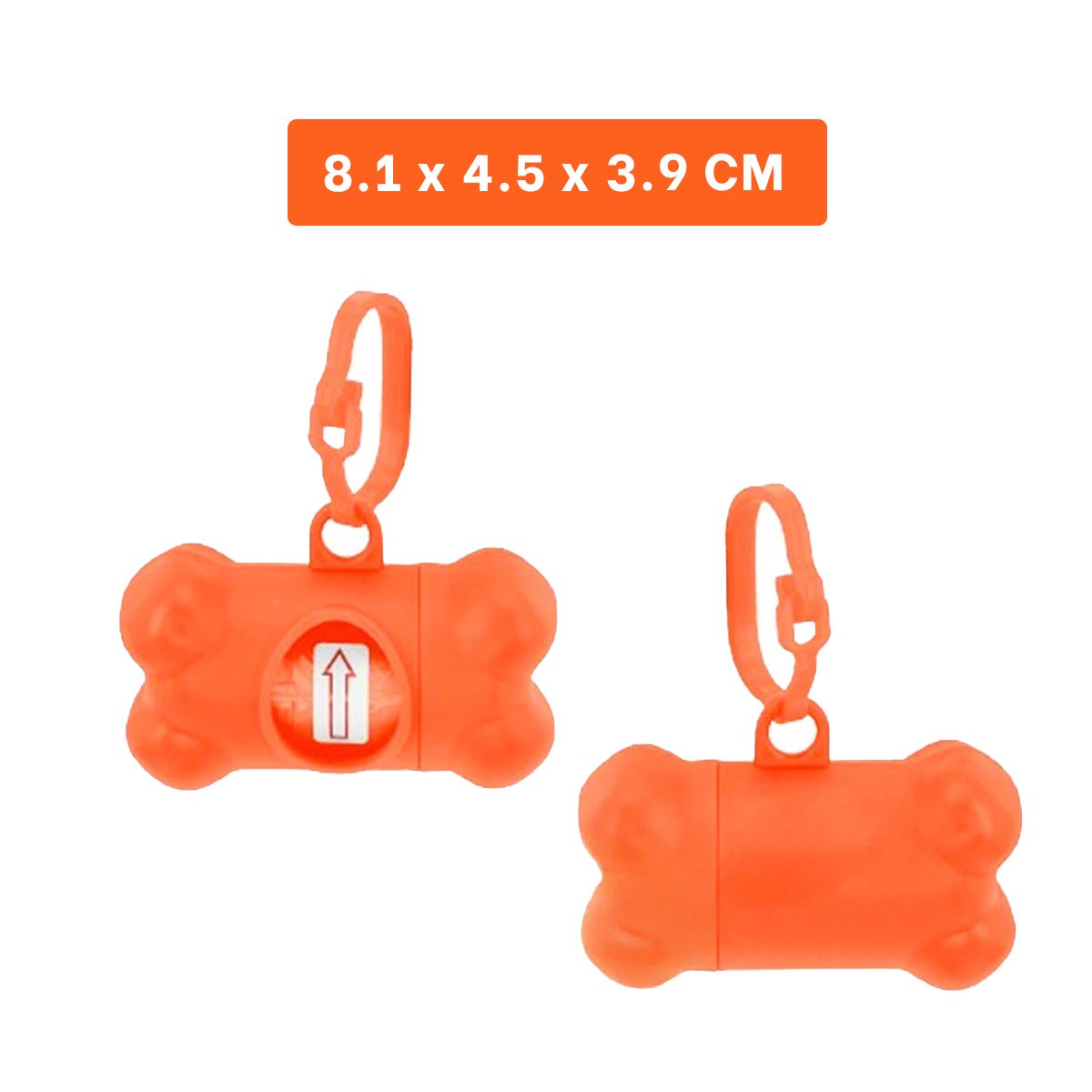 SOPORTE DE BOLSA CON PROTECTOR TIPO HUESO ANARANJADO PORTATIL Y+LIGAS REGALO - 4