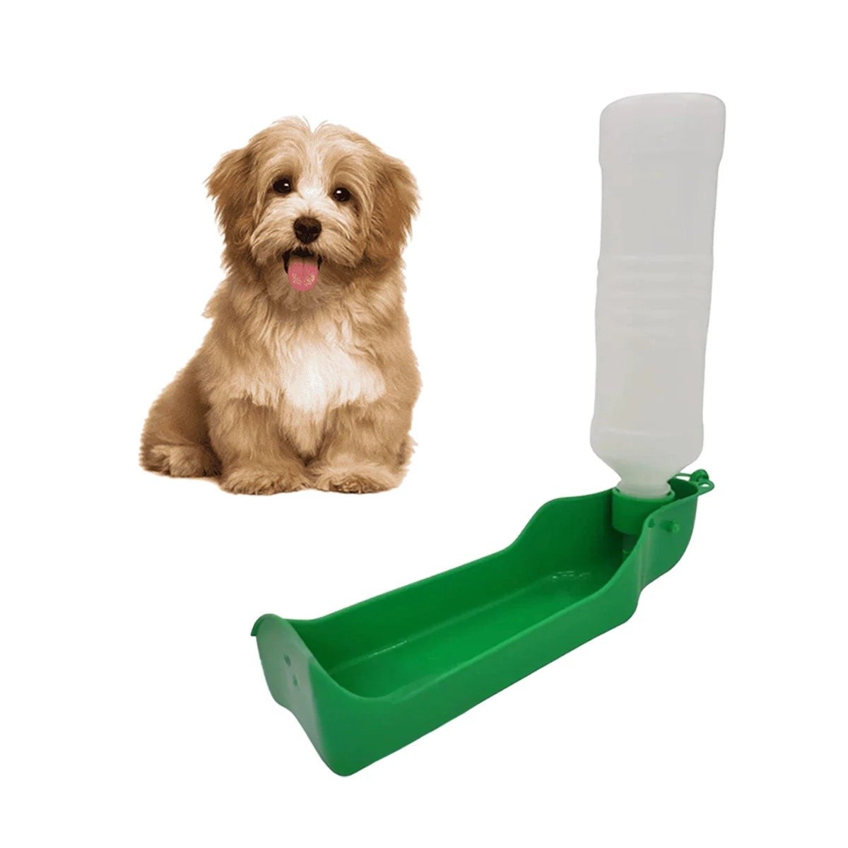 PACK4 DEPOSITO COMPACTO VERDE PARA MASCOTA CON FUNCION PRACTICA EN SALIDAS Y+PAPEL REGALO - 3
