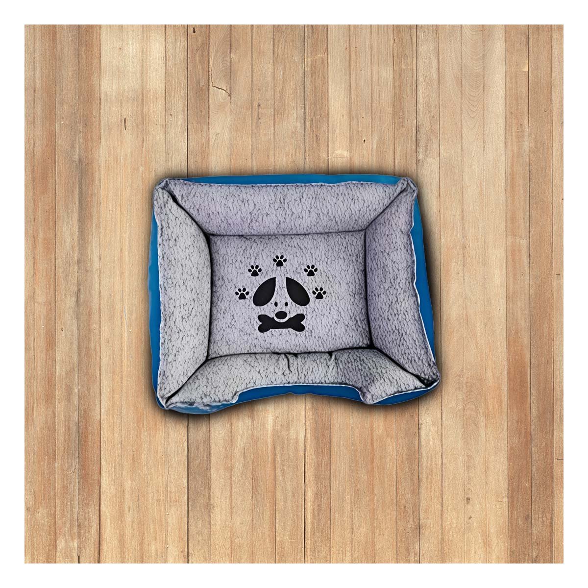 PACK2 COLCHONETA PARA PERRO BASE LIVIANA FACIL DE TRASLADAR TALLA L AZUL Y+REGALO STICKER - 5