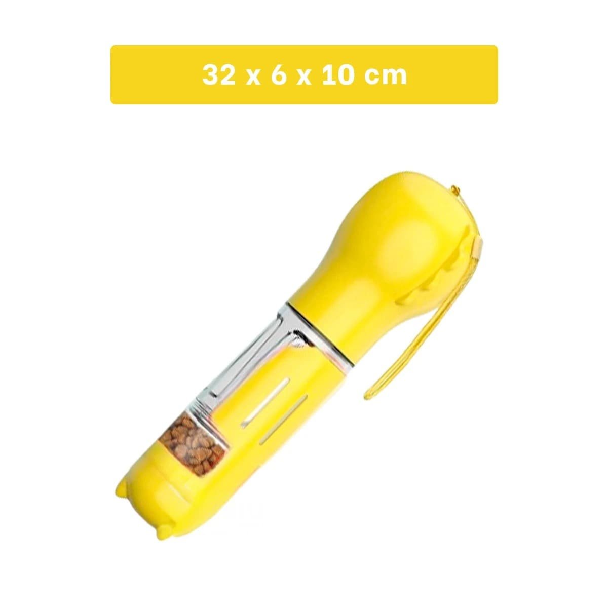 SET 4 EN 1 DISPENSADOR CON BOLSITA AMARILLO MEDIANO PARA PASEO DIARIO Y+PAPEL REGALO - 4