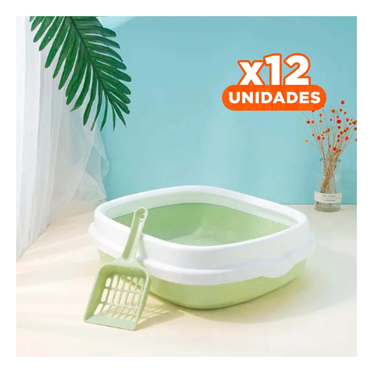 PACK12 ZONA VERDE PARA GATO CON PALA CERNIDORA 40X33X11 - 1