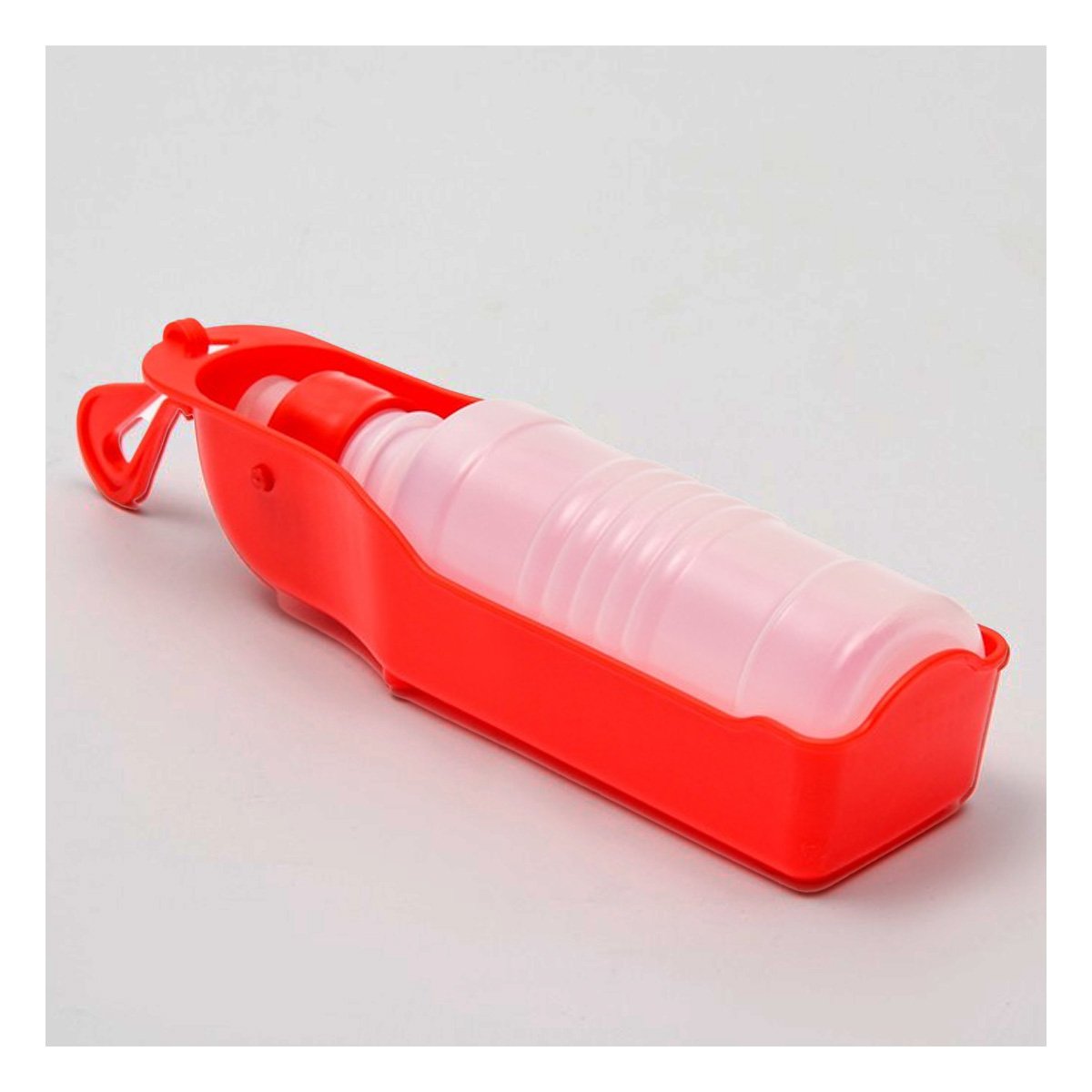PACK6 DEPOSITO COMPACTO ROJO PARA MASCOTA CON FUNCION PRACTICA EN SALIDAS Y+PAPEL REGALO - 2
