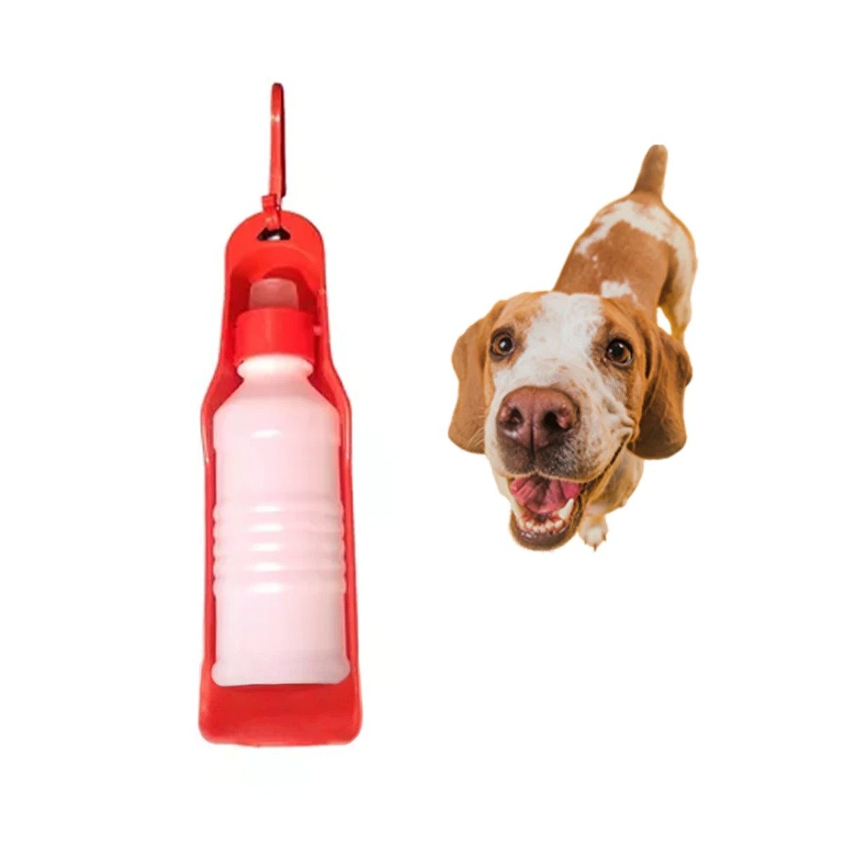 PACK6 ENVASE COMPACTO ROJO PARA PERRO CON SISTEMA INTEGRADO Y FACIL USO Y+REGALO STICKER - 2
