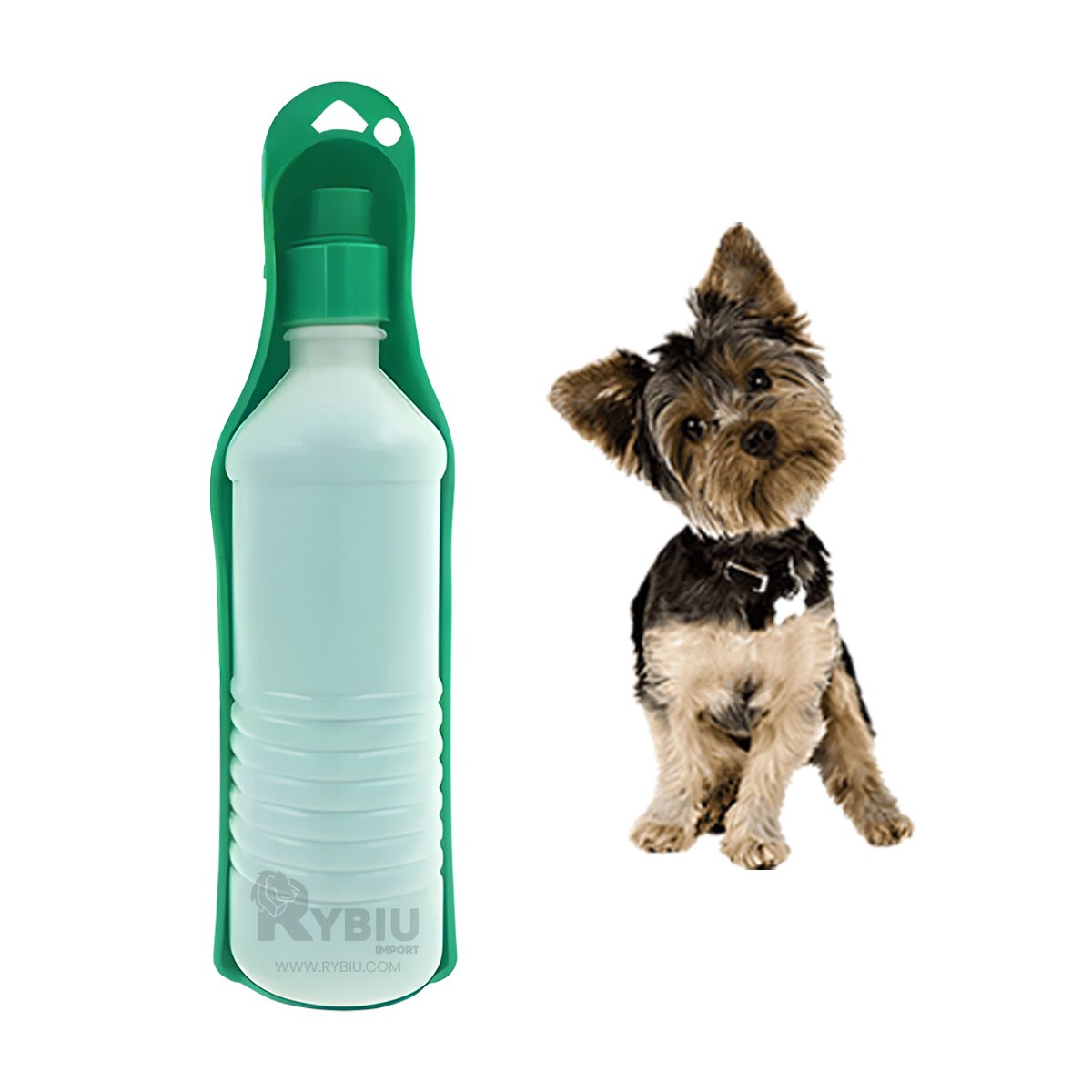 PACK6 KIT COMPACTO VERDE PARA MASCOTA CON DISPENSADOR INTEGRADO SEGURO Y+REGALO STICKER - 2