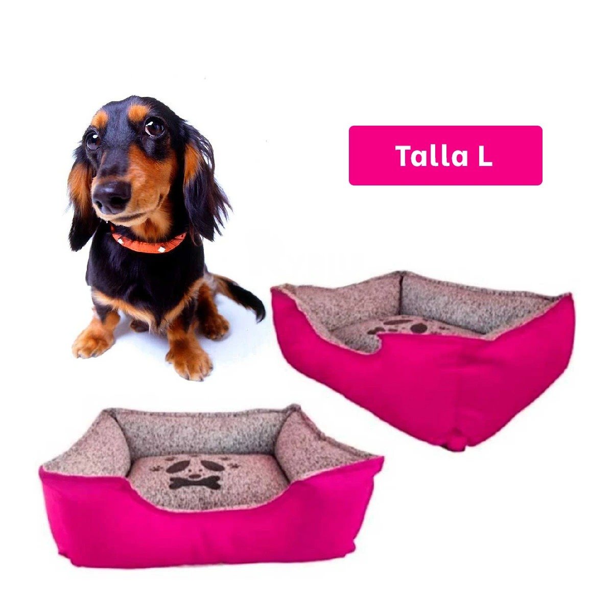 PACK2 CUCHA ACOLCHADA BASE FIRME QUE MANTIENE SU FORMA TALLA L FUCSIA Y+REGALO STICKER - 4