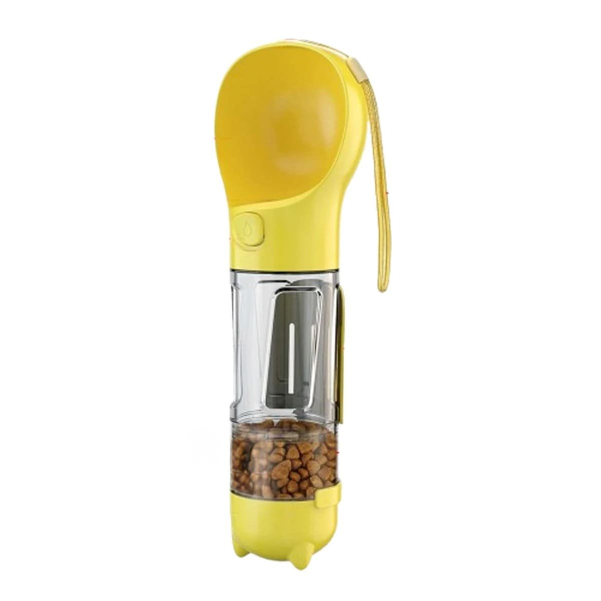 PACK2 ENVASE PORTATIL 4 EN 1 DISPENSADOR CON BOLSITA AMARILLO MEDIANO Y+REGALO STICKER - 2