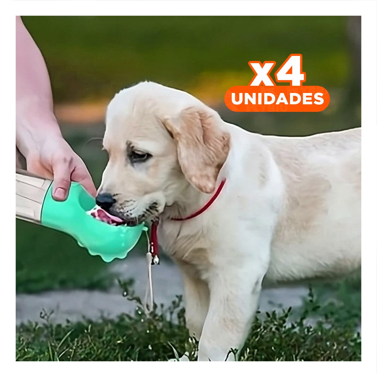 PACK4 FRASCO PORTATIL 4 EN 1 DISPENSADOR CON BOLSITA CELESTE MEDIANO - 1