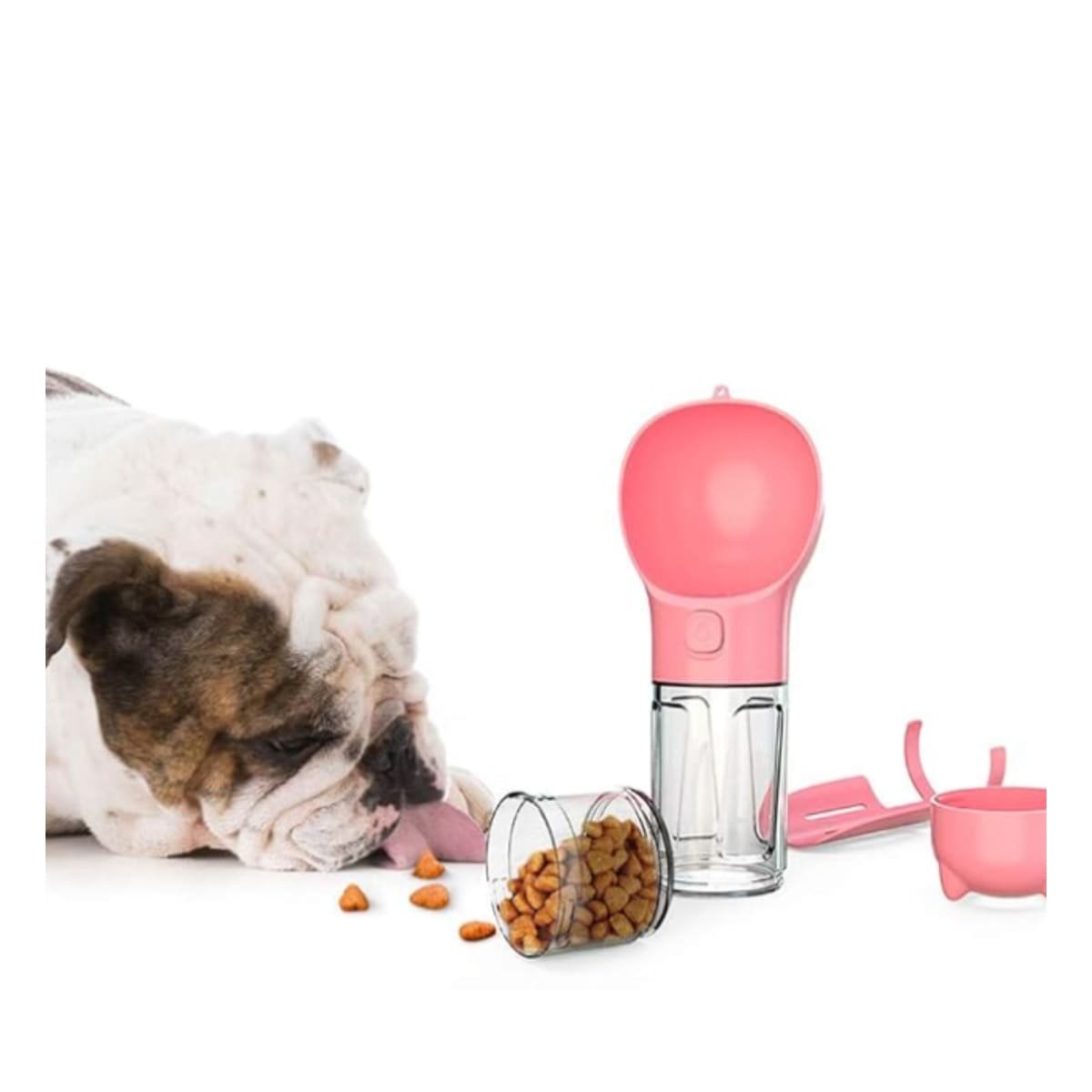 PACK6 SISTEMA PORTATIL 4 EN 1 DISPENSADOR CON BOLSITA ROSADO MEDIANO - 2