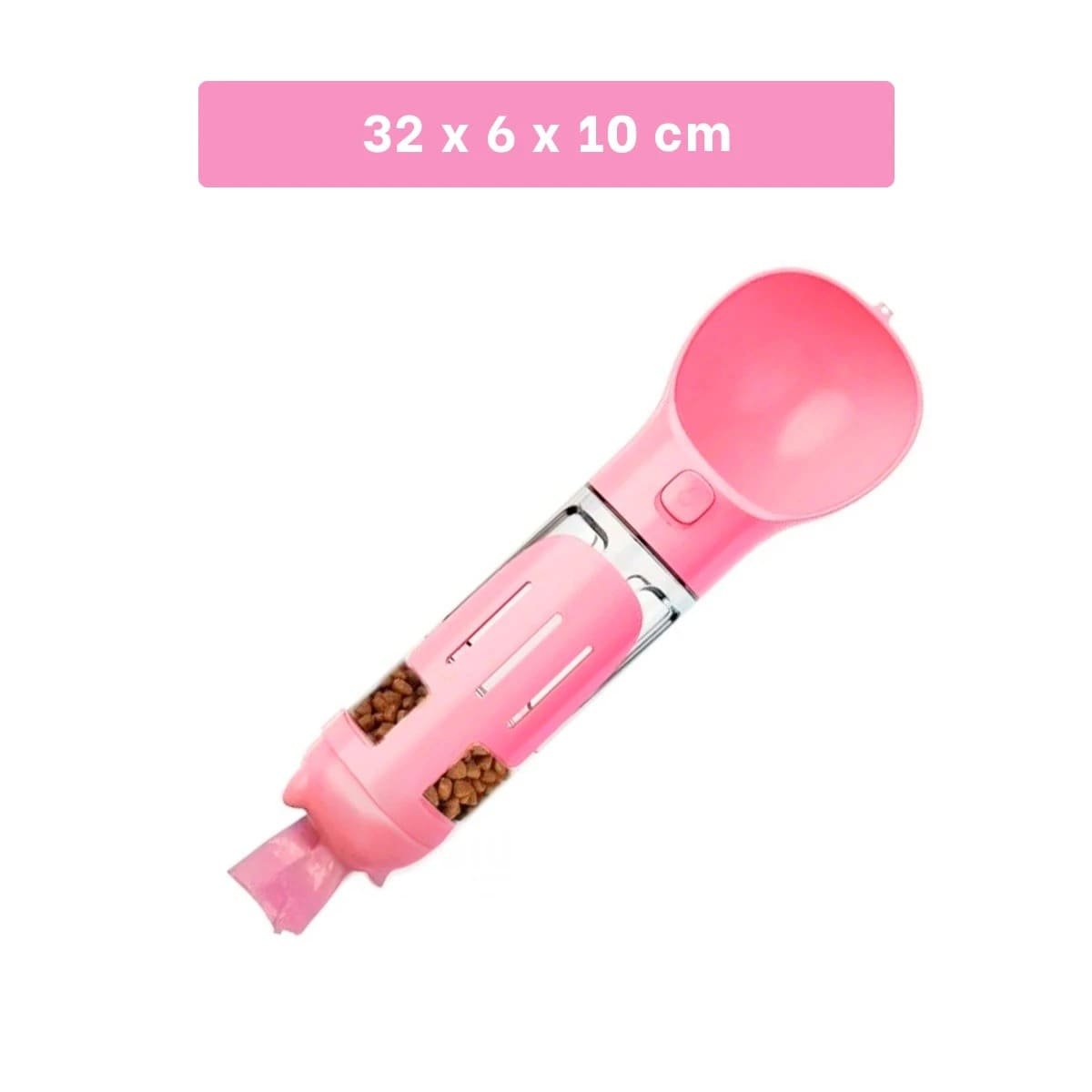 PACK6 SISTEMA PORTATIL 4 EN 1 DISPENSADOR CON BOLSITA ROSADO MEDIANO - 4