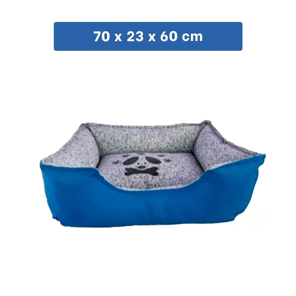 PACK4 ALFOMBRA ACOLCHADA PARA PERRO CON CAPA SUAVE Y FLEXIBLE TALLA L AZUL Y+REGALO STICKER - 4