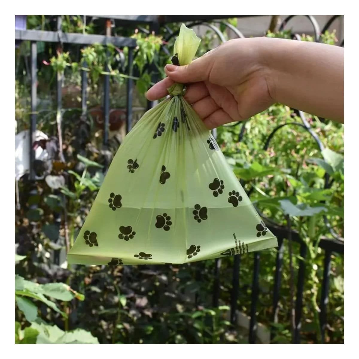 PACK6 EQUIPO VERDE DE BOLSA BIODEGRADABLE PARA PASEO SEGURO - 3