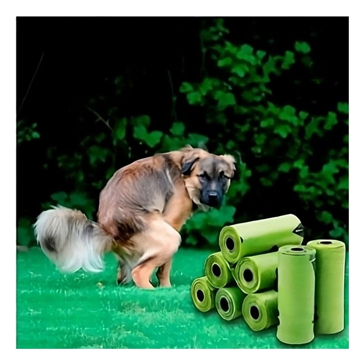 PACK6 EQUIPO VERDE DE BOLSA BIODEGRADABLE PARA PASEO SEGURO - 5