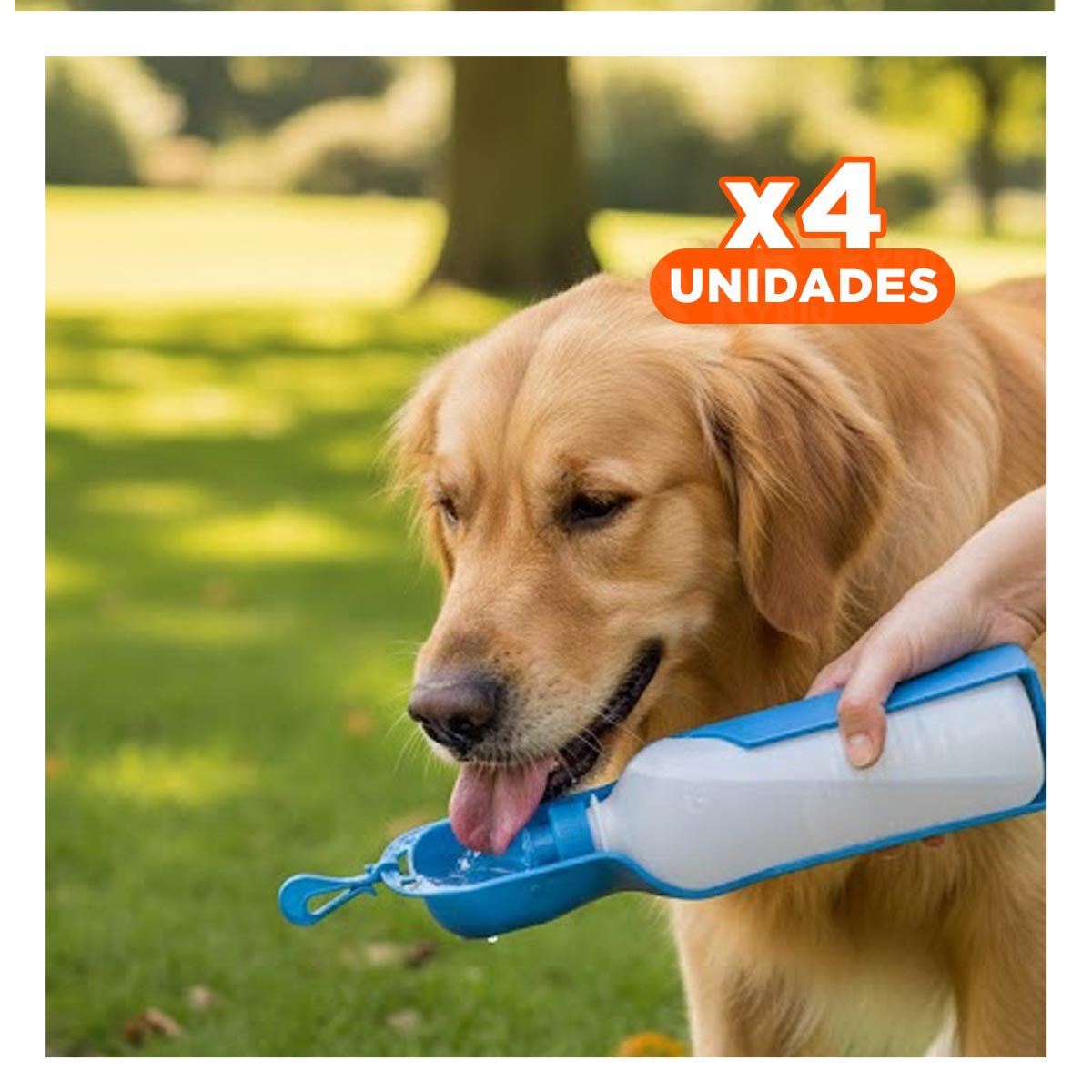 PACK4 ACCESORIO COMPACTO CELESTE PARA MASCOTA EN PASEOS Y VIAJES - 1
