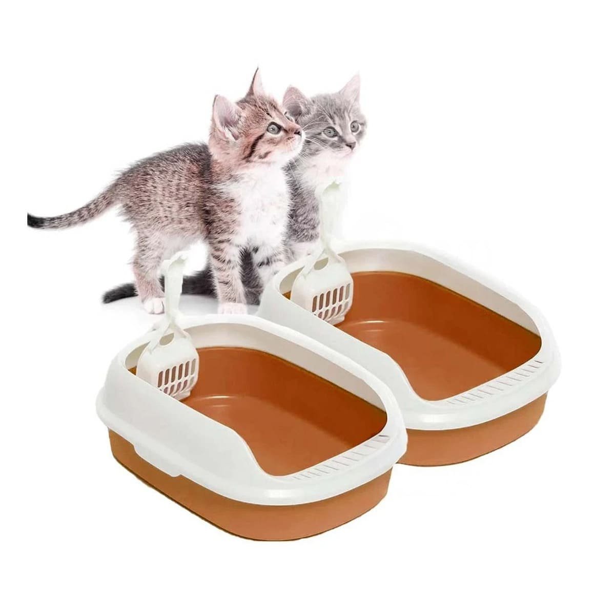 PACK4 SISTEMA MARRON PARA GATO CON LADOS MEDIOS ALTOS MAS PALA CERNIDORA Y+PAPEL REGALO - 3