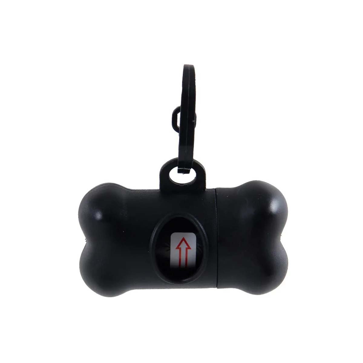 PORTA BOLSA CON PROTECTOR TIPO HUESO NEGRO PARA MASCOTA Y+LIGAS REGALO - 3