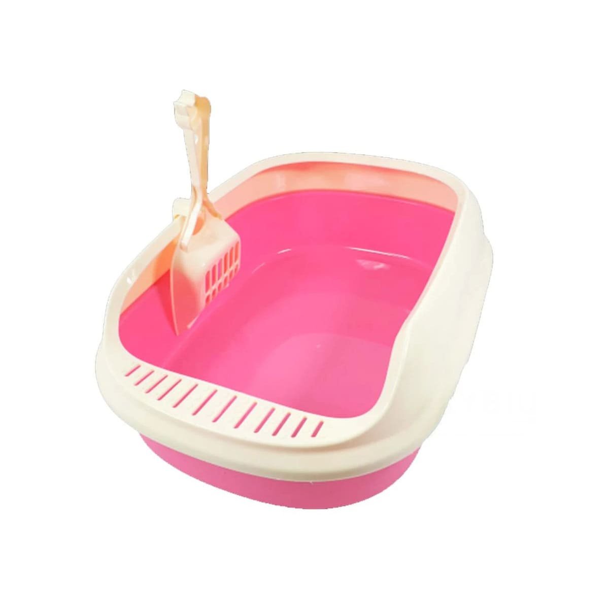 PACK4 SISTEMA ROSADO PARA GATO CON LADOS MEDIOS ALTOS MAS PALA CERNIDORA Y+PAPEL REGALO - 3