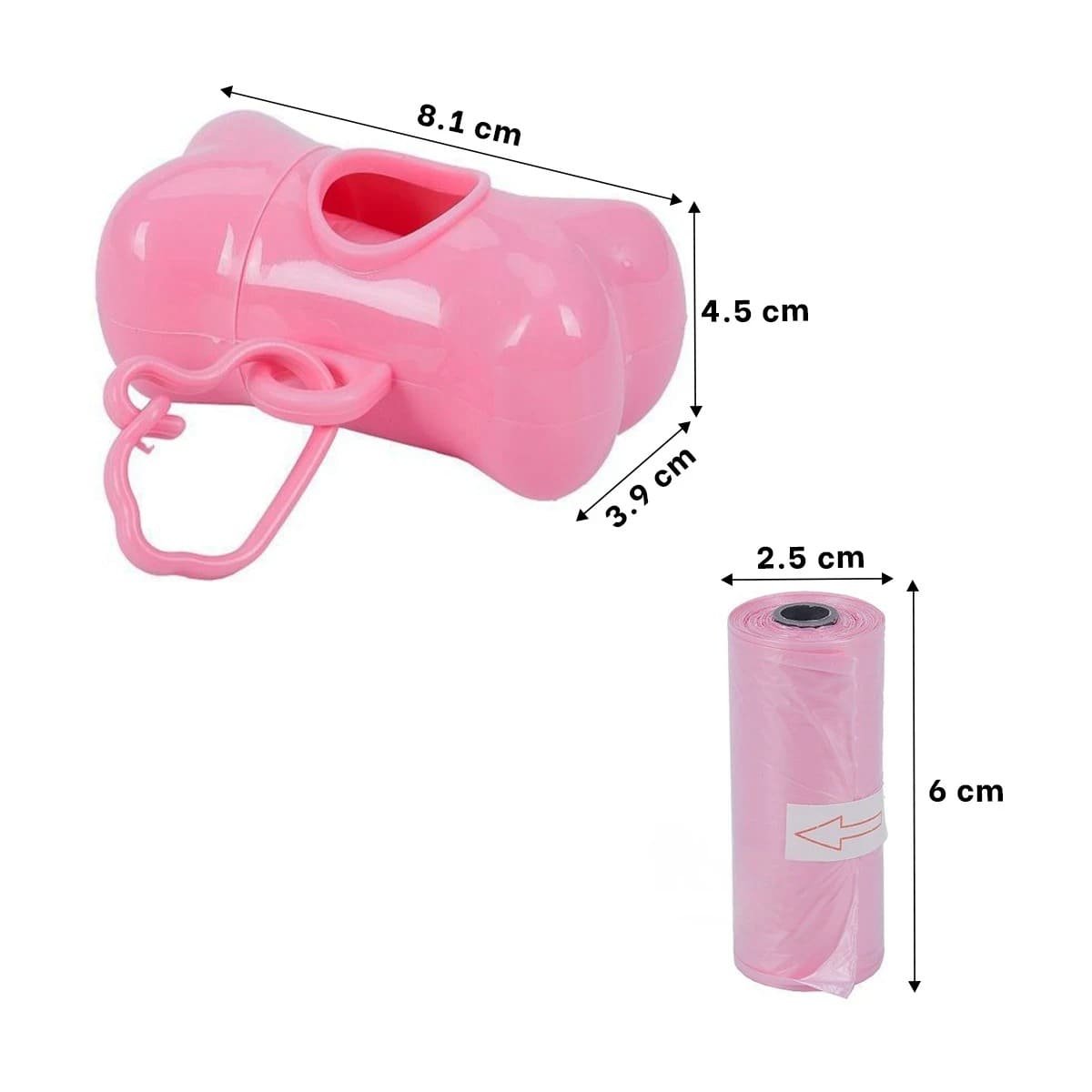 PACK4 MODULO HIGIENICO CON BOLSA DE DESECHO Y PROTECTOR TIPO HUESO ROSADO Y+REGALO STICKER - 4
