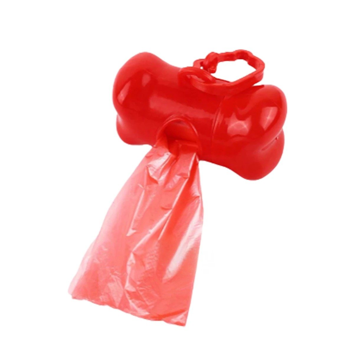 PACK4 ACCESORIO FUNCIONAL ROJO CON BOLSA DE DESECHO Y PROTECTOR TIPO HUESO Y+PAPEL REGALO - 3