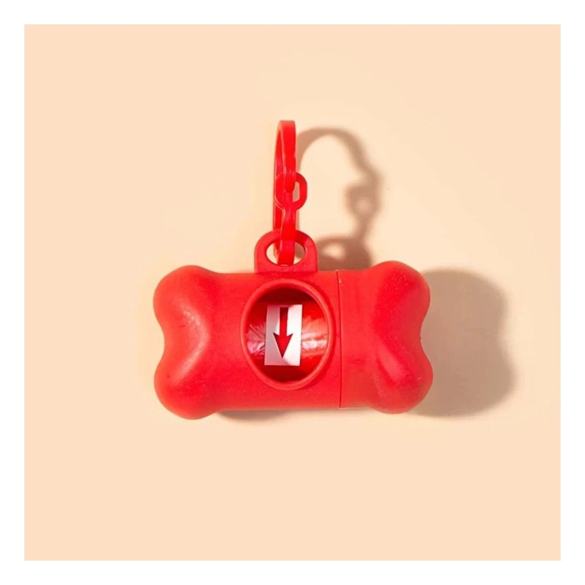 PACK2 ESTUCHE PORTATIL ROJO CON BOLSA DE DESECHO Y PROTECTOR TIPO HUESO Y+REGALO STICKER - 3