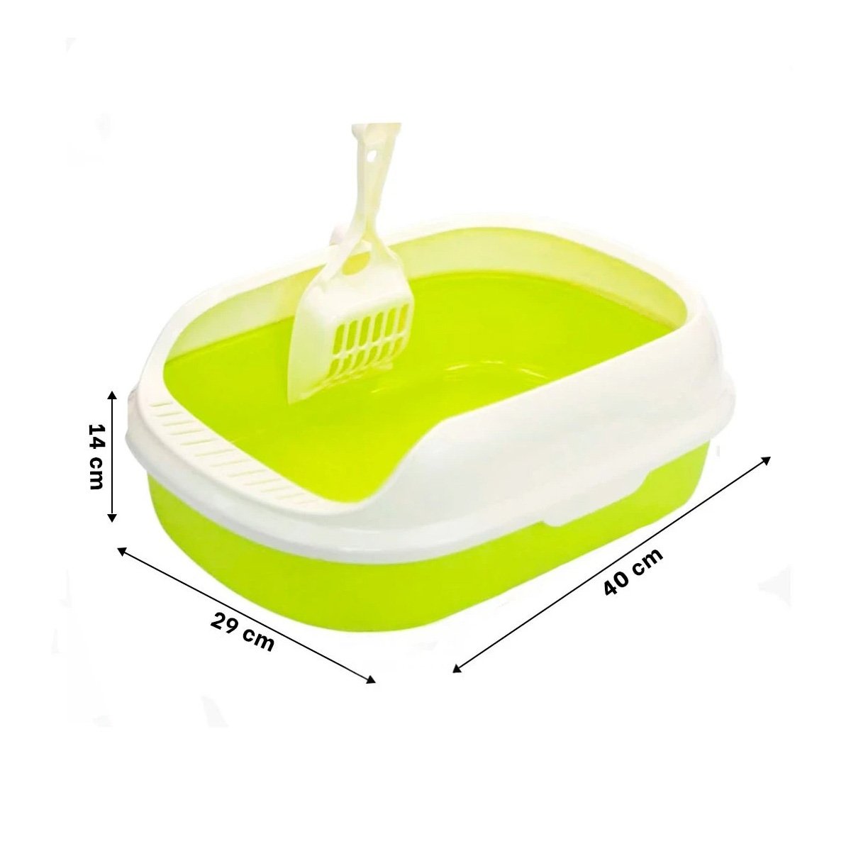 PACK4 SISTEMA VERDE PARA GATO CON LADOS MEDIOS ALTOS MAS PALA CERNIDORA Y+PAPEL REGALO - 4