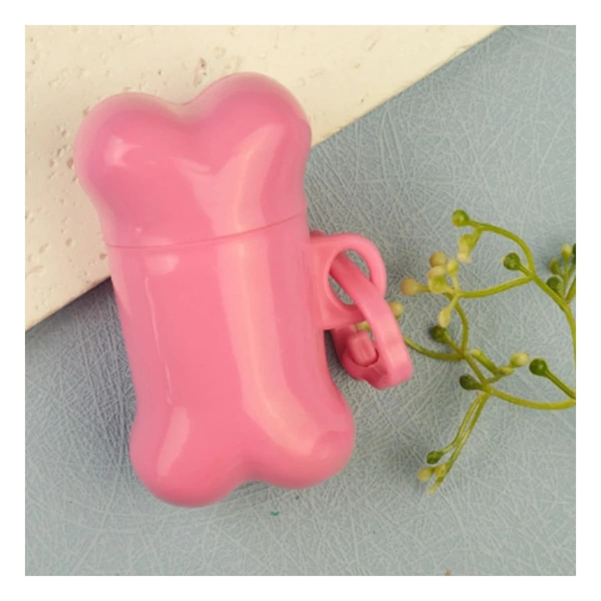 SET PRACTICO CON BOLSA DE DESECHO Y PROTECTOR TIPO HUESO ROSADO DE PASEO DIARIO Y+PAPEL REGALO - 2