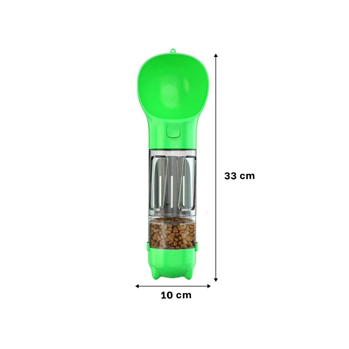 VASO 4 EN 1 DISPENSADOR CON BOLSITA VERDE MEDIANO FUNCIONAL Y+REGALO STICKER - 4