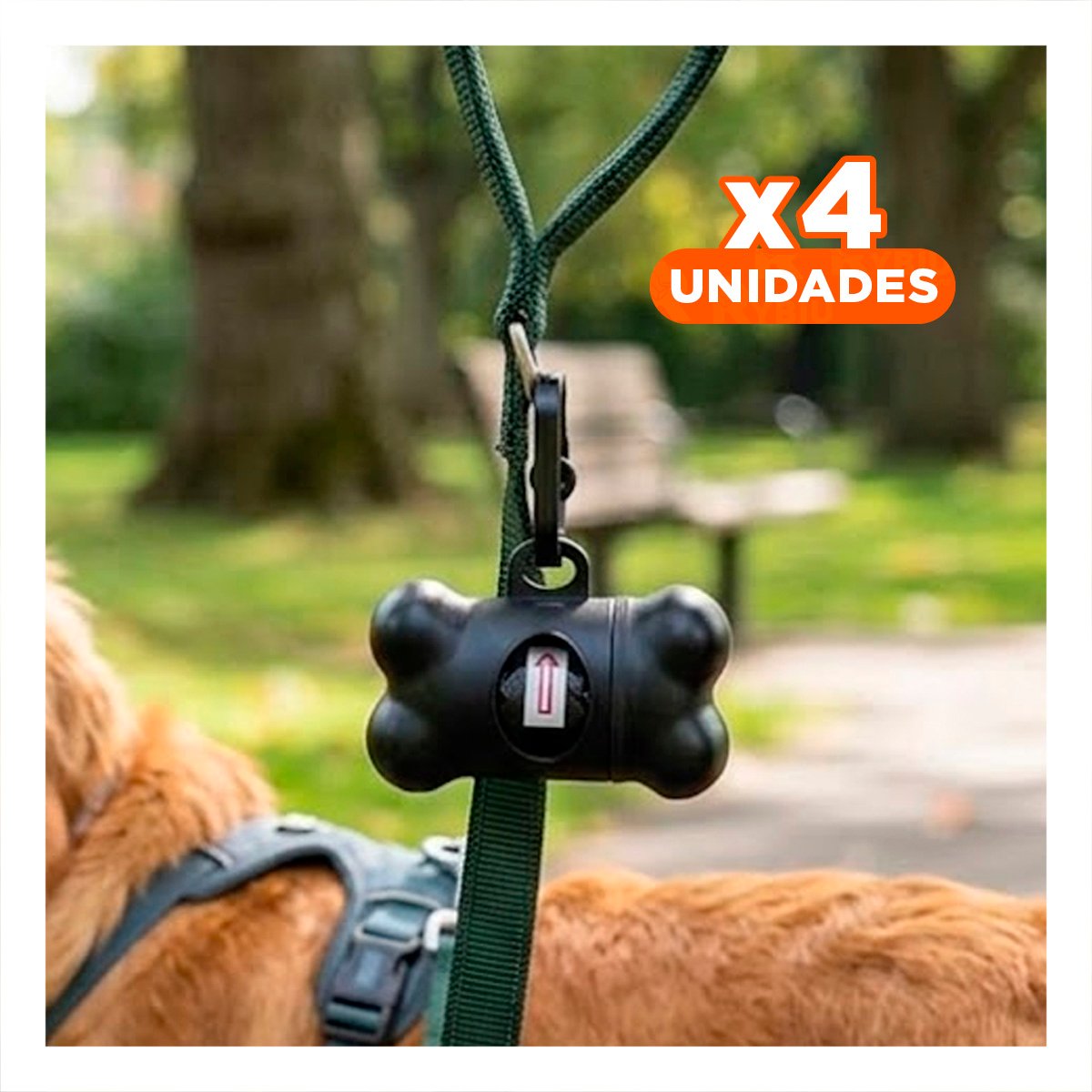 PACK4 SISTEMA COMPACTO CON BOLSA DE DESECHO Y PROTECTOR TIPO HUESO NEGRO - 1